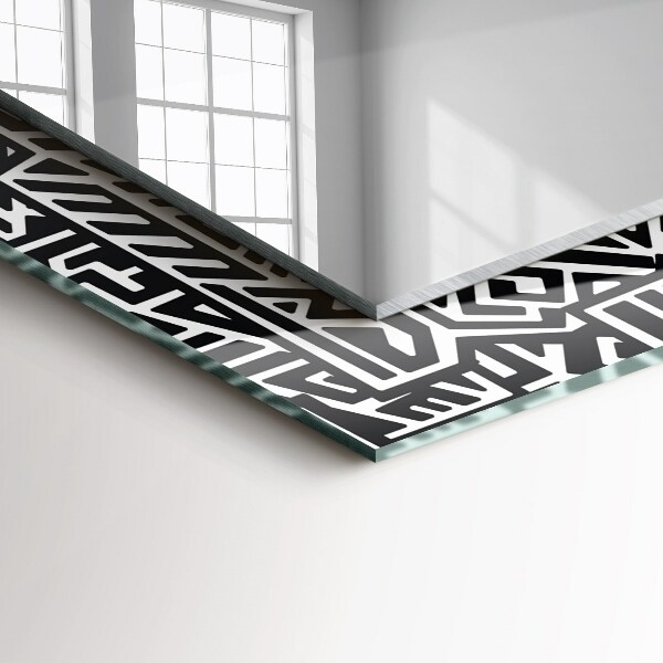 Ogledalo z okrasnim okvirjem Motiv modrega vala