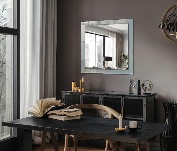 Ogledalo s potiskanim okvirjem Cvetlični motiv