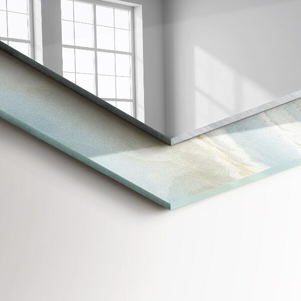 Ogledalo s potiskanim okvirjem Cvetlični motiv