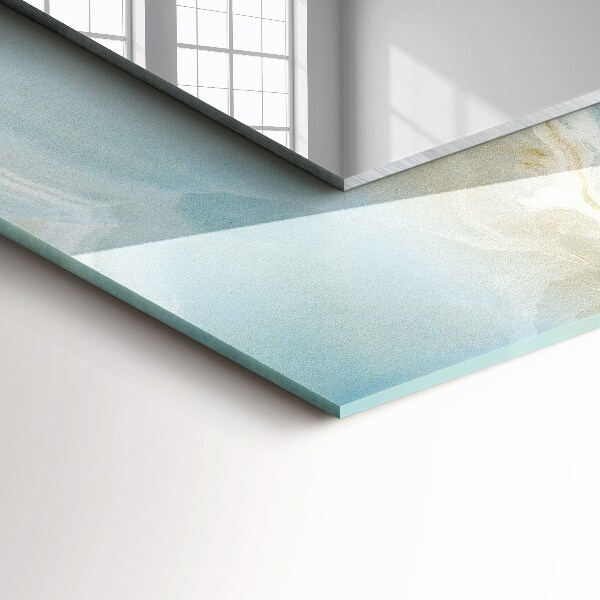 Ogledalo s potiskanim okvirjem Cvetlični motiv