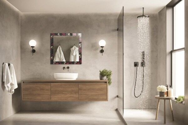 Tiskano ogledalo Roza srčki