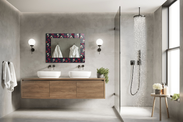 Tiskano ogledalo Roza srčki