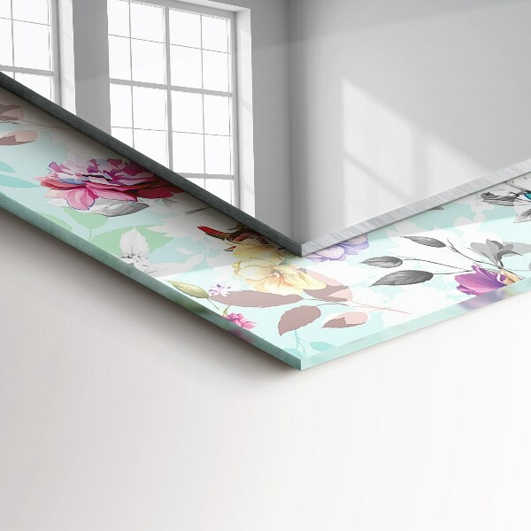 Ogledalo z okrasnim okvirjem Vulkanska lava