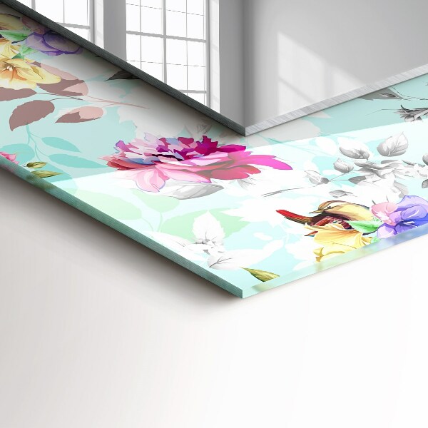 Ogledalo z okrasnim okvirjem Vulkanska lava