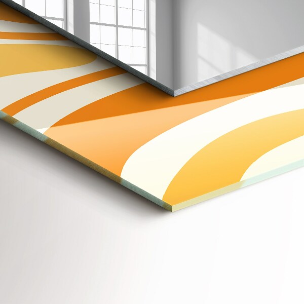 Okrasno ogledalo Črno-siv motiv