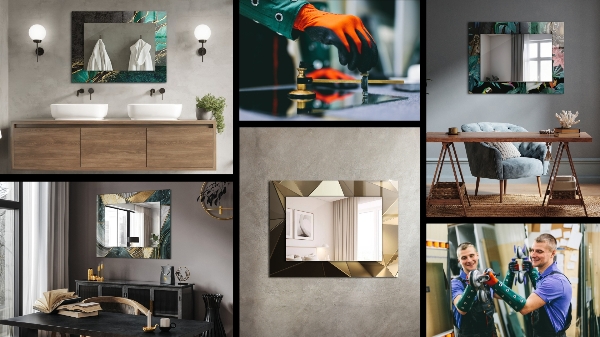 Okrasno ogledalo Meglene črte