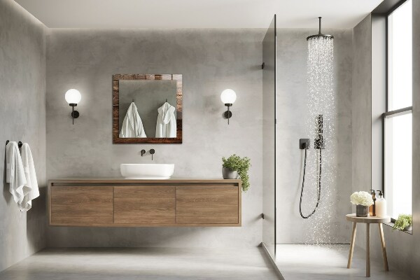 Ogledalo s potiskanim okvirjem Okvir iz kosti