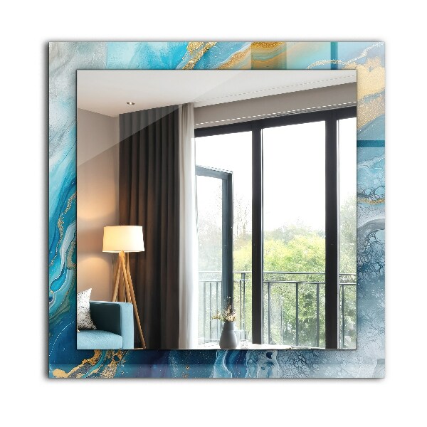 Dekorativno ogledalo Frotirji Astratta v marmorni barvi