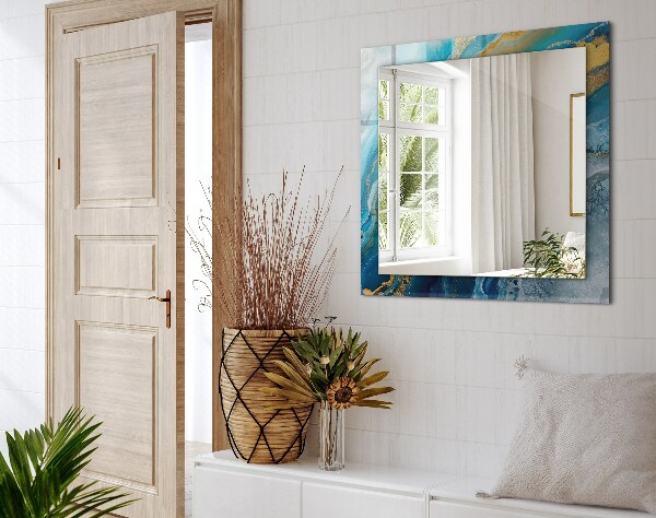 Dekorativno ogledalo Frotirji Astratta v marmorni barvi