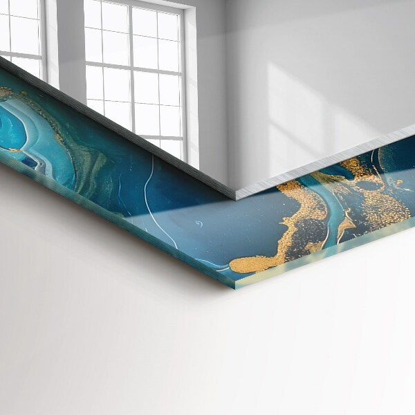 Dekorativno ogledalo Frotirji Astratta v marmorni barvi