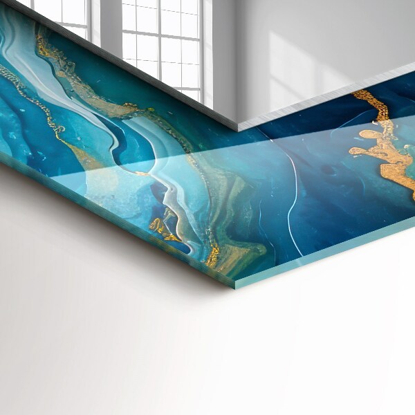 Dekorativno ogledalo Frotirji Astratta v marmorni barvi