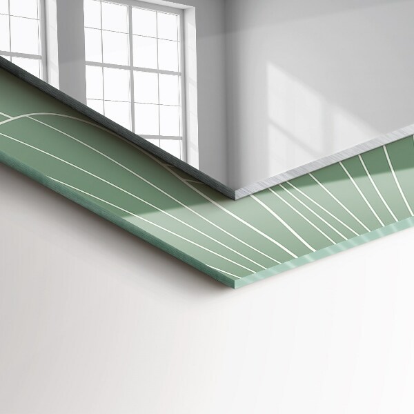 Ogledalo s potiskanim okvirjem Megla iz ginka