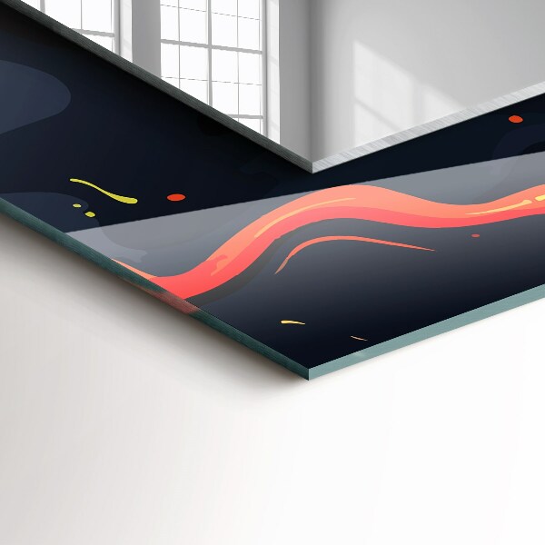 Dekorativno ogledalo Vulkanska lava