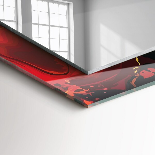 Okrasno ogledalo Astrata barvna lava