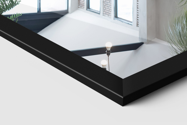 Črno stoječe ogledalo 36x156 cm