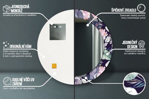 Okrasno ogledalo Caps Ptice