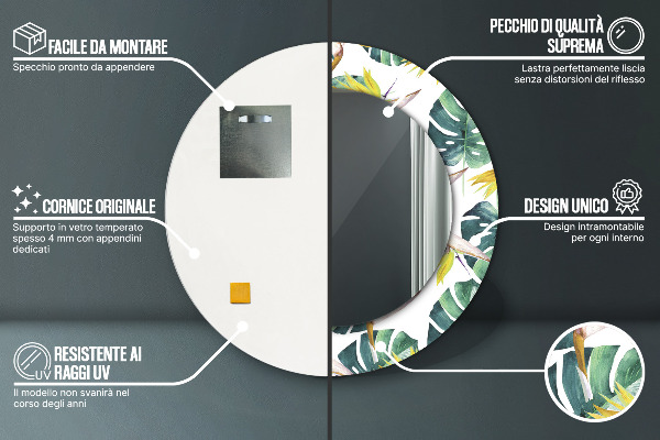 Tiskano ogledalo Tropski listi