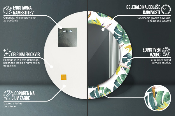 Tiskano ogledalo Tropski listi