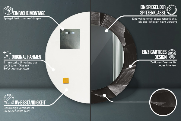 Ogledalo z okrasnim okvirjem Tropske palme