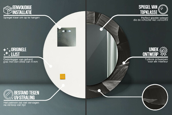 Ogledalo z okrasnim okvirjem Tropske palme