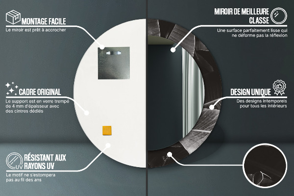 Ogledalo z okrasnim okvirjem Tropske palme