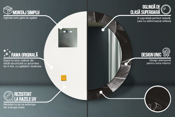 Ogledalo z okrasnim okvirjem Tropske palme