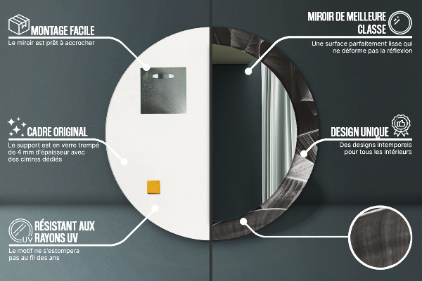Ogledalo z okrasnim okvirjem Tropske palme