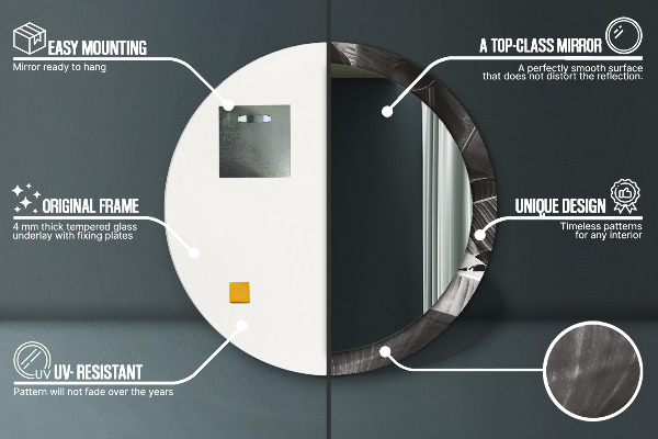 Ogledalo z okrasnim okvirjem Tropske palme