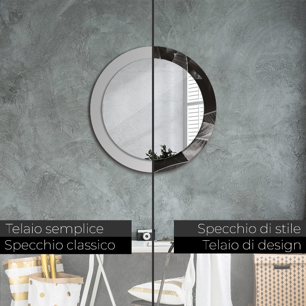 Ogledalo z okrasnim okvirjem Tropske palme