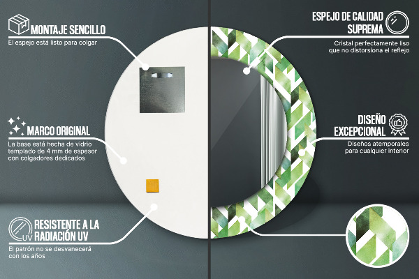 Ogledalo z okrasnim okvirjem Jelka