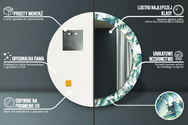 Ogledalo z okrasnim okvirjem Listi