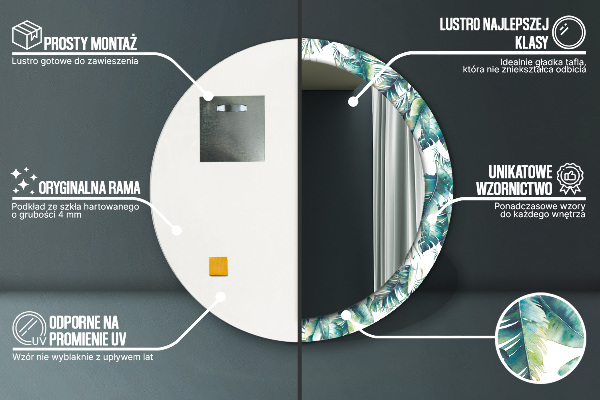 Ogledalo z okrasnim okvirjem Listi