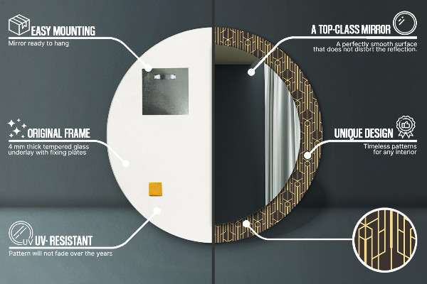 Okrasno ogledalo Izvleček