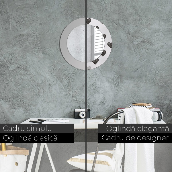 Dekorativno ogledalo Abstraktna srca