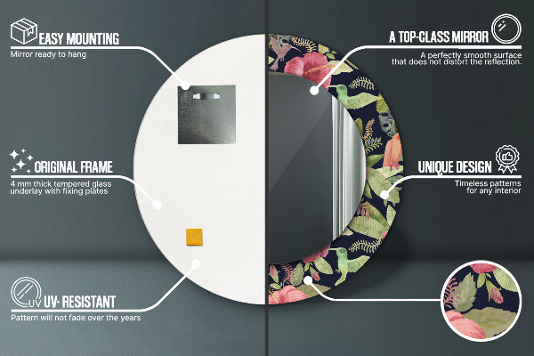 Tiskano ogledalo Cvetje hibiskusa