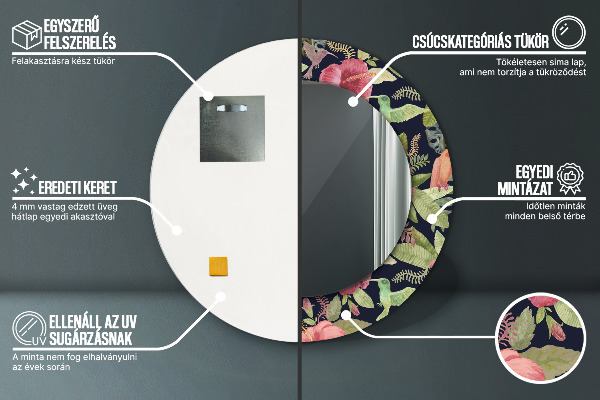 Tiskano ogledalo Cvetje hibiskusa