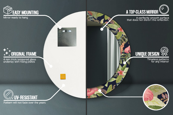 Tiskano ogledalo Cvetje hibiskusa