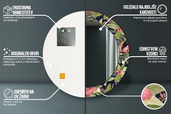 Tiskano ogledalo Cvetje hibiskusa