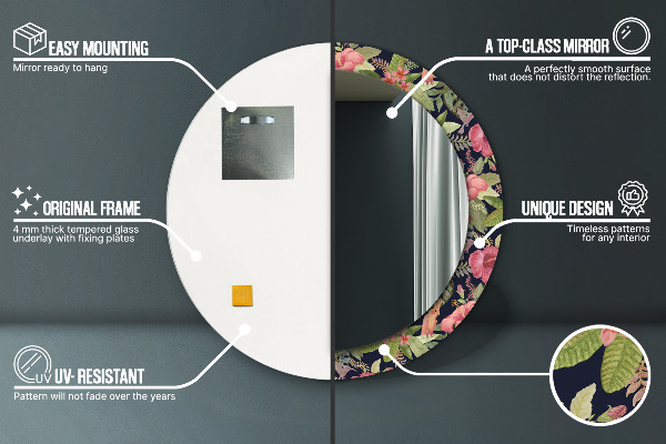 Tiskano ogledalo Cvetje hibiskusa