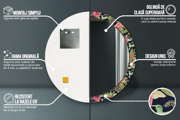 Tiskano ogledalo Cvetje hibiskusa