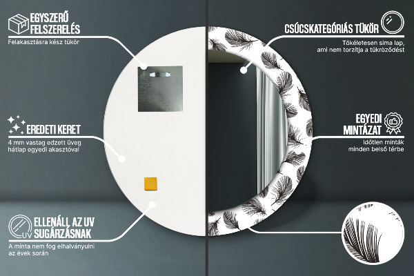 Okrasno ogledalo Perje