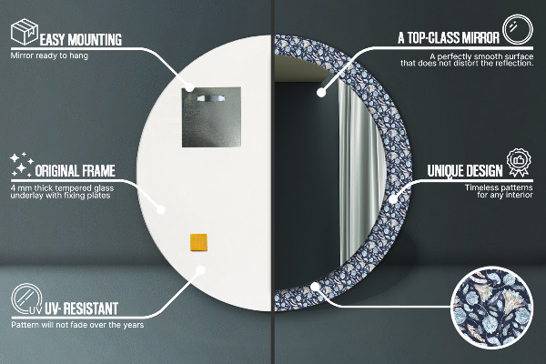 Okrasno ogledalo Boho vzorec