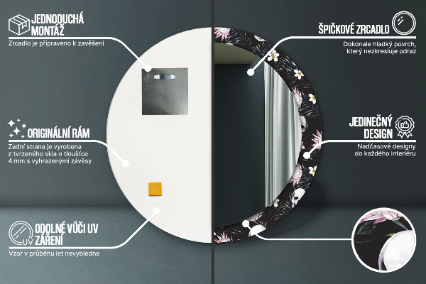 Okrasno ogledalo Cvetje lobanje