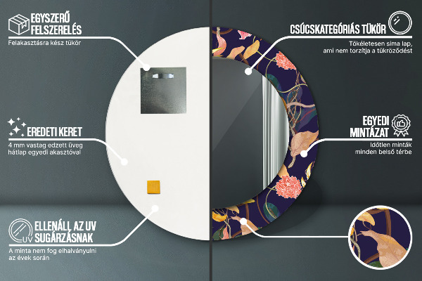 Tiskano ogledalo Akvarelne rastline