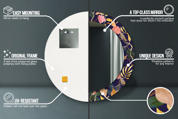 Tiskano ogledalo Akvarelne rastline