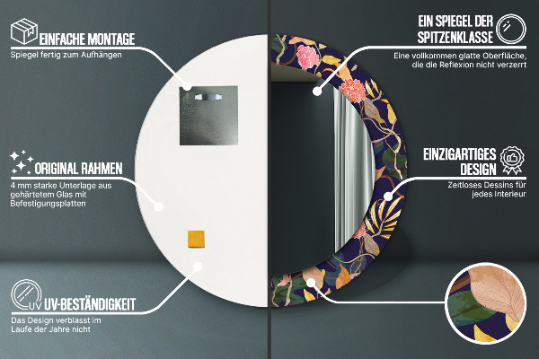 Tiskano ogledalo Akvarelne rastline