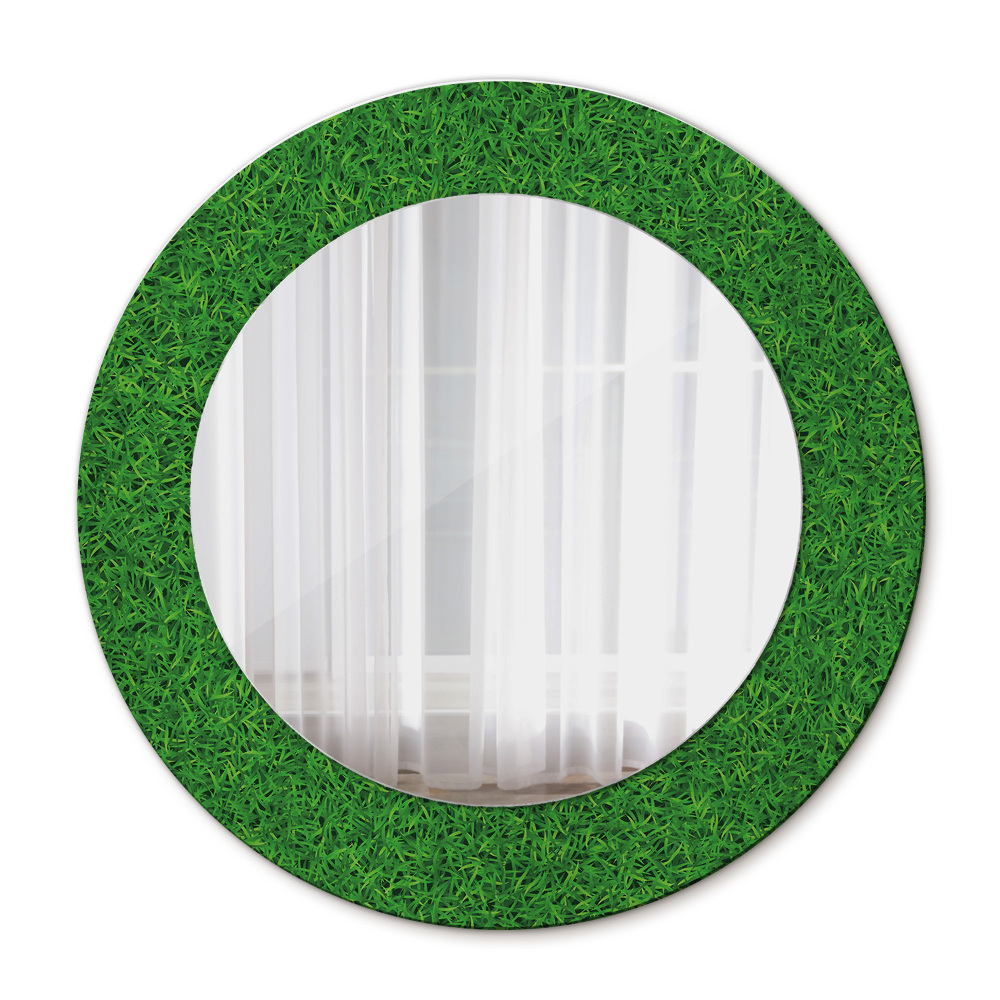 Dekorativno ogledalo zelena trava