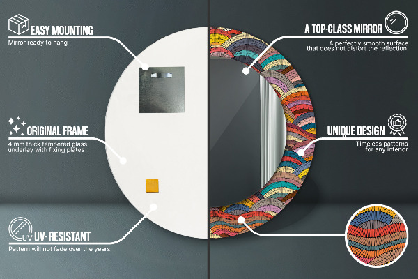 Okrasno ogledalo Bohemični okras