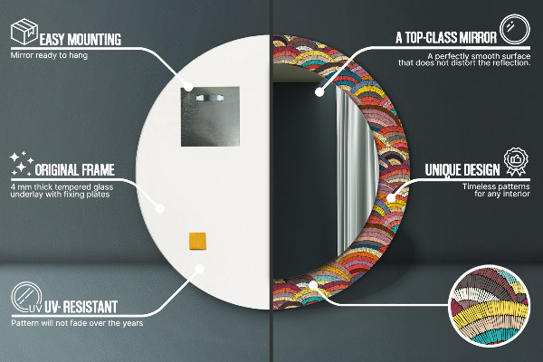 Okrasno ogledalo Bohemični okras