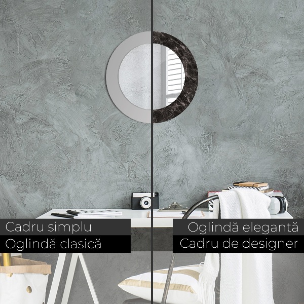 Okrasno ogledalo Črni marmor